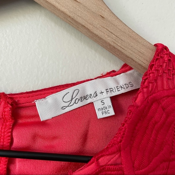 Lovers + Friends Coral Caspian Lace Shift Dress - Picture 6 of 10